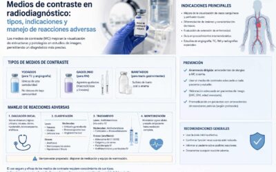 Medios de contraste en radiodiagnóstico: tipos, indicaciones y manejo de reacciones adversas